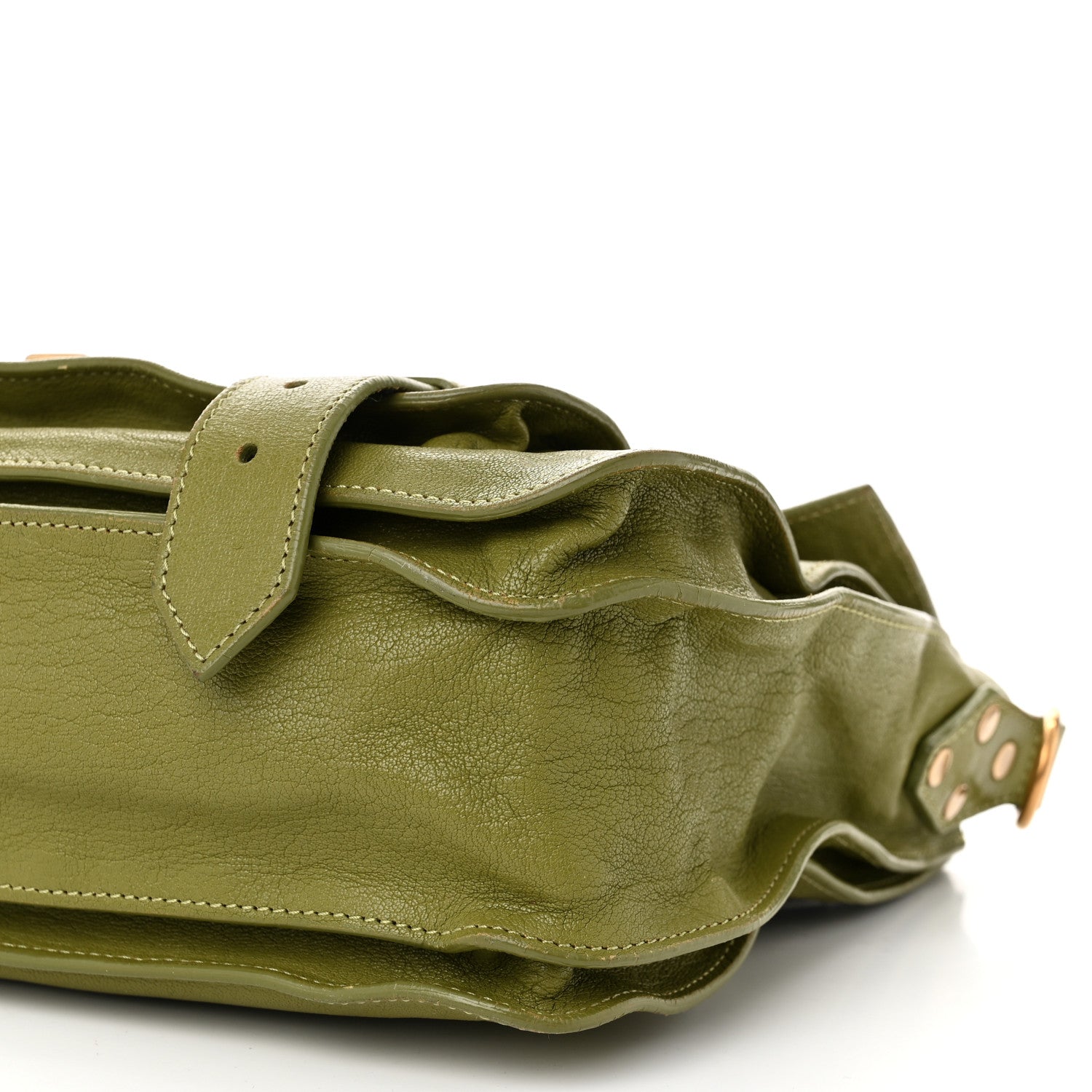 Proenza Schouler Lambskin Medium PS1 Satchel Olive 9 of 10