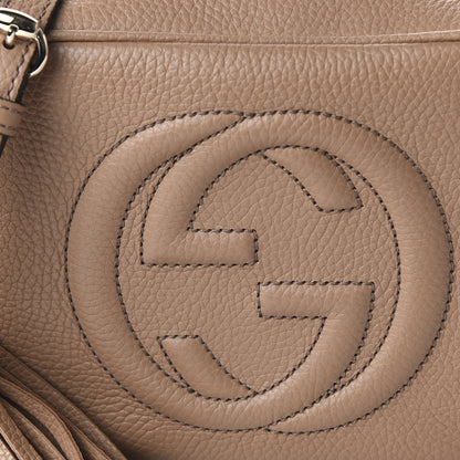 Gucci Pebbled Calfskin Small Soho Disco Bag Rose Beige 10 of 11