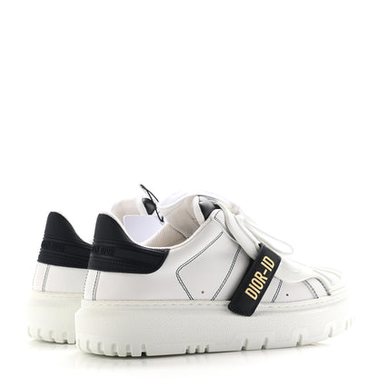 Christian Dior Calfskin Bi-Color Dior-ID Platform Sneakers 35.5 White Deep Blue 4 of 8