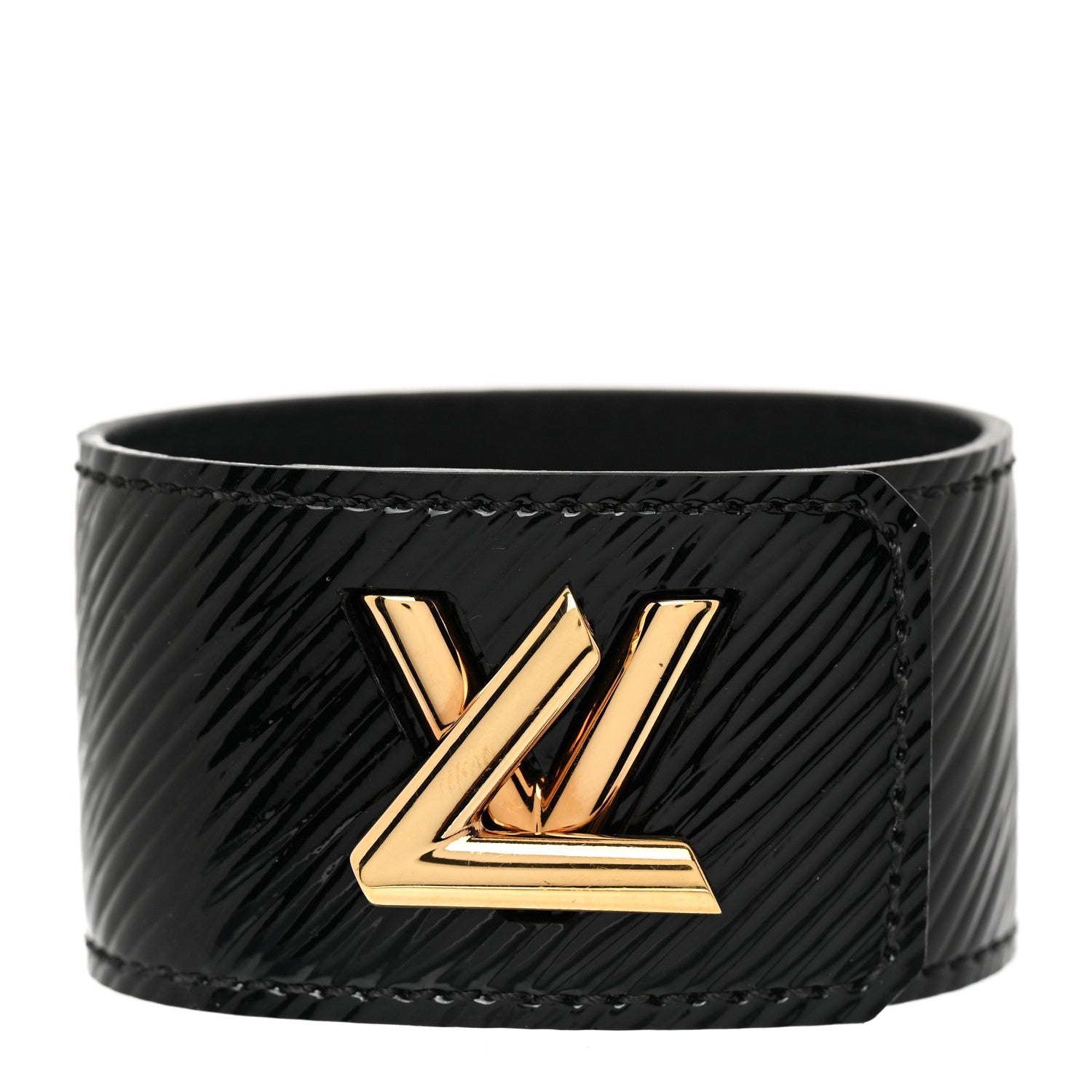Louis Vuitton Epi Twist It Cuff Bracelet 17 Black 1 of 6