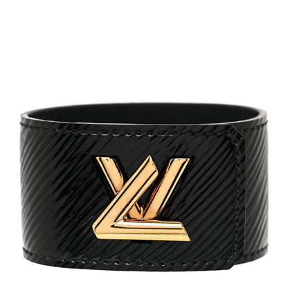 Louis Vuitton Epi Twist It Cuff Bracelet 17 Black 1 of 6