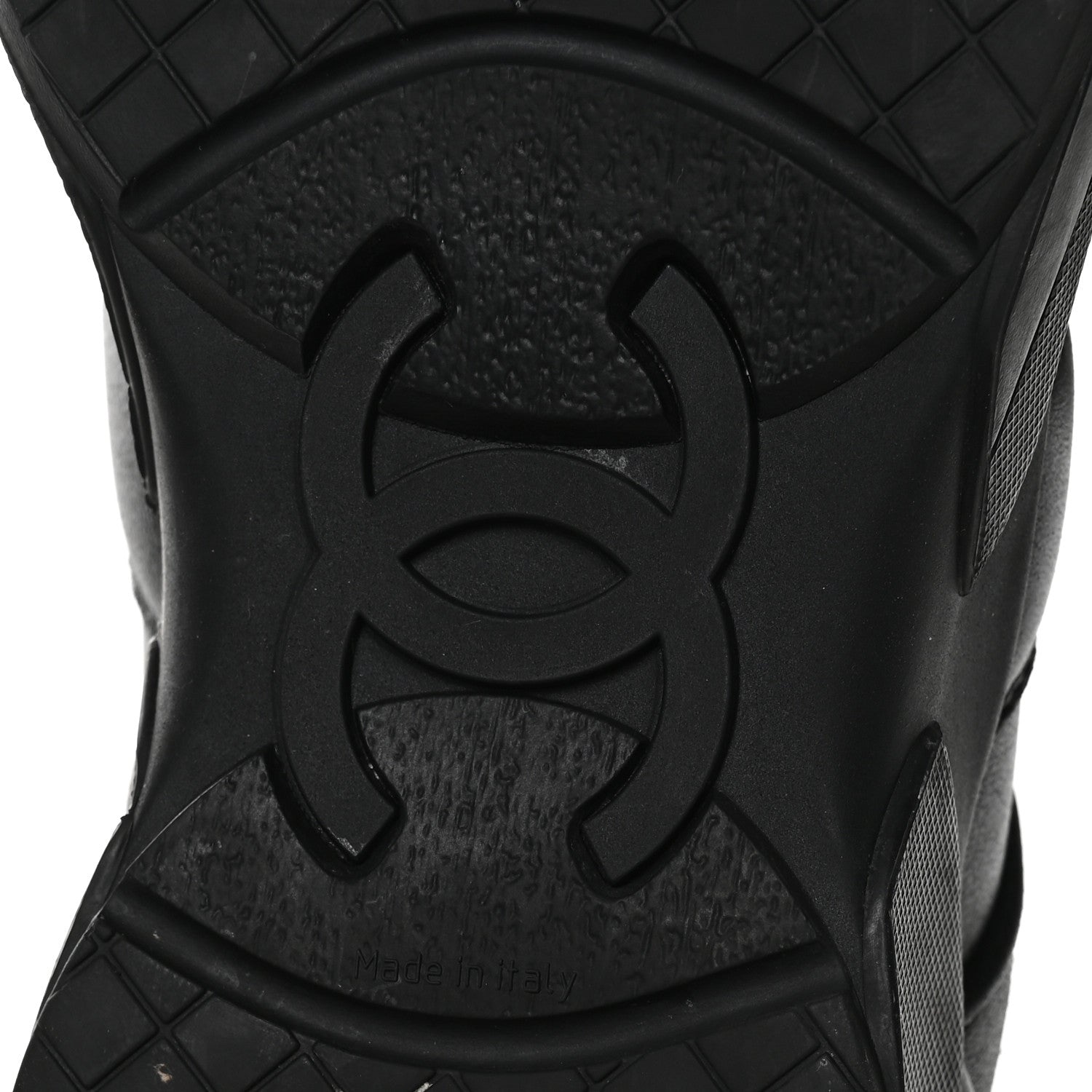 Chanel Calfskin Tweed Womens Sneakers 37 Black 7 of 8