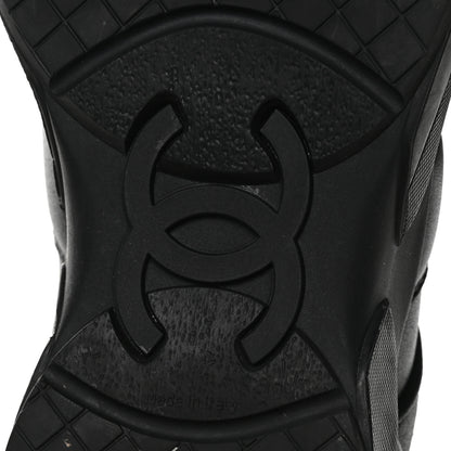 Chanel Calfskin Tweed Womens Sneakers 37 Black 7 of 8