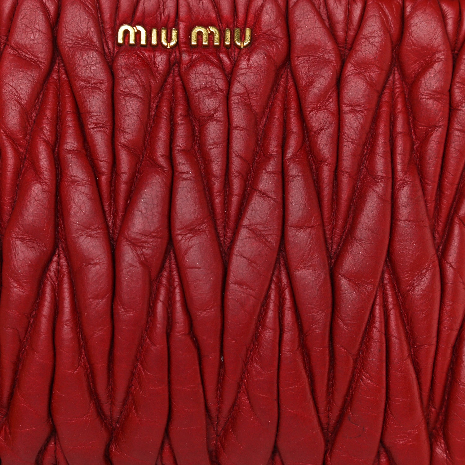 Miu Miu Nappa Matelasse Crossbody Clutch Rubino 18 of 24