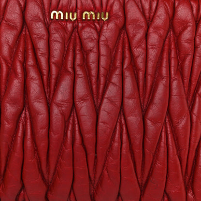 Miu Miu Nappa Matelasse Crossbody Clutch Rubino 18 of 24