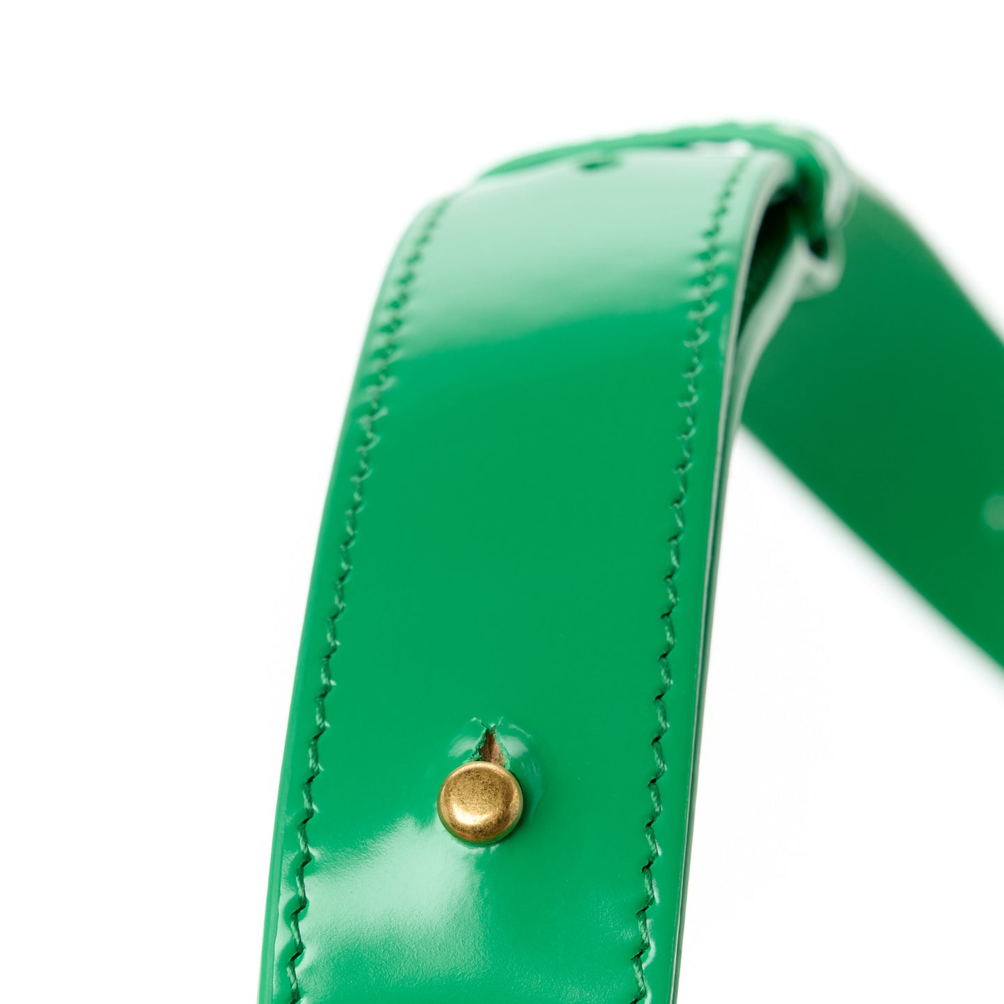 Patent Maxi Intrecciato Cassette Crossbody Bag Grass
