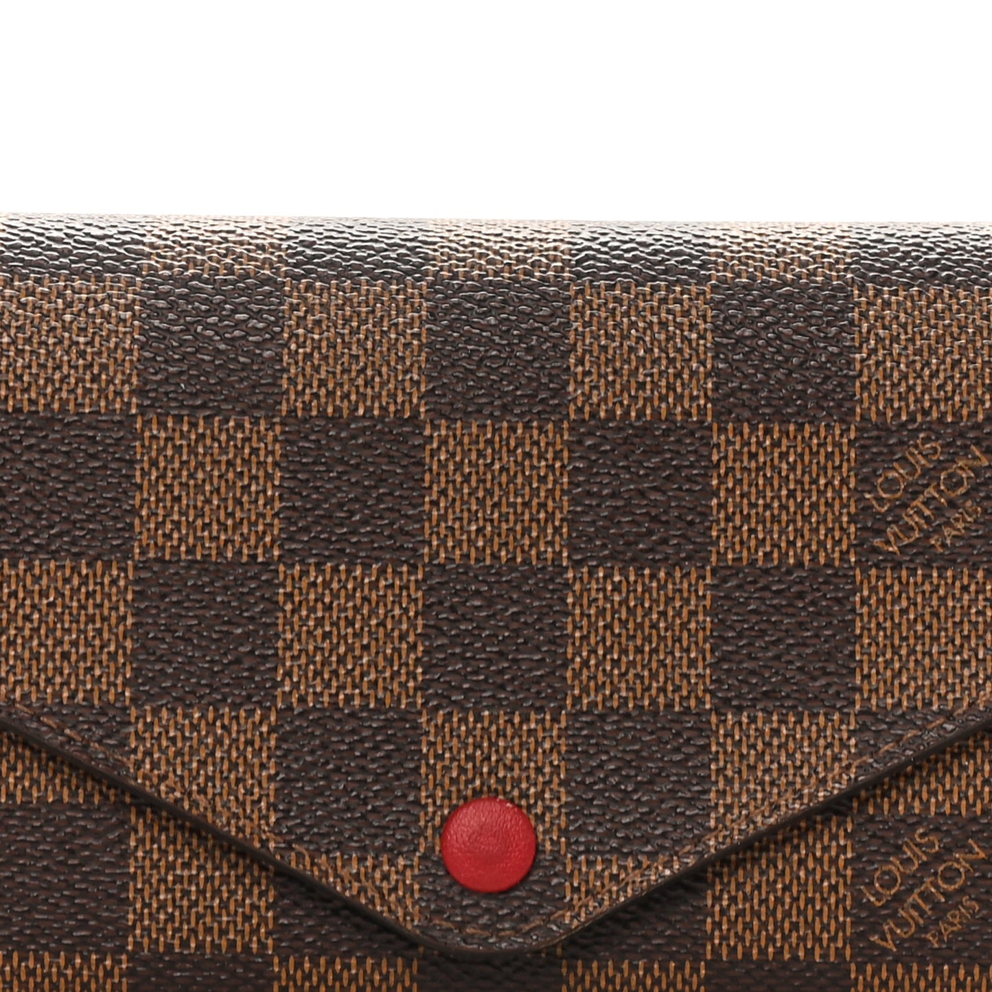 Damier Ebene Josephine Wallet Red