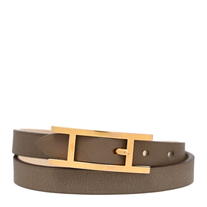 Hermes Swift Behapi Double Tour Bracelet Etoupe Nata 1 of 7