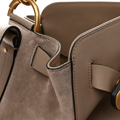 Chloe Suede Calfskin Medium Owen Bucket Bag Motty Grey 11 of 11