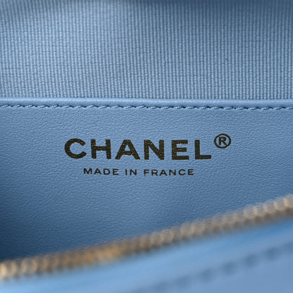 Chanel Lambskin Quilted CC In Love Heart Bag Light Blue 6 of 10