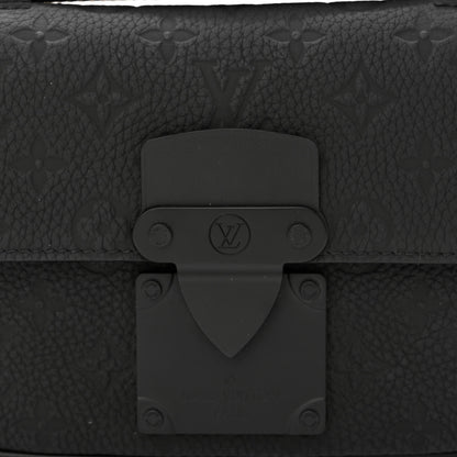 Louis Vuitton Taurillon Monogram S Lock Sling Bag Black 7 of 9