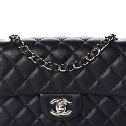 Chanel Lambskin Quilted Mini Rectangular Flap Black 10 of 11