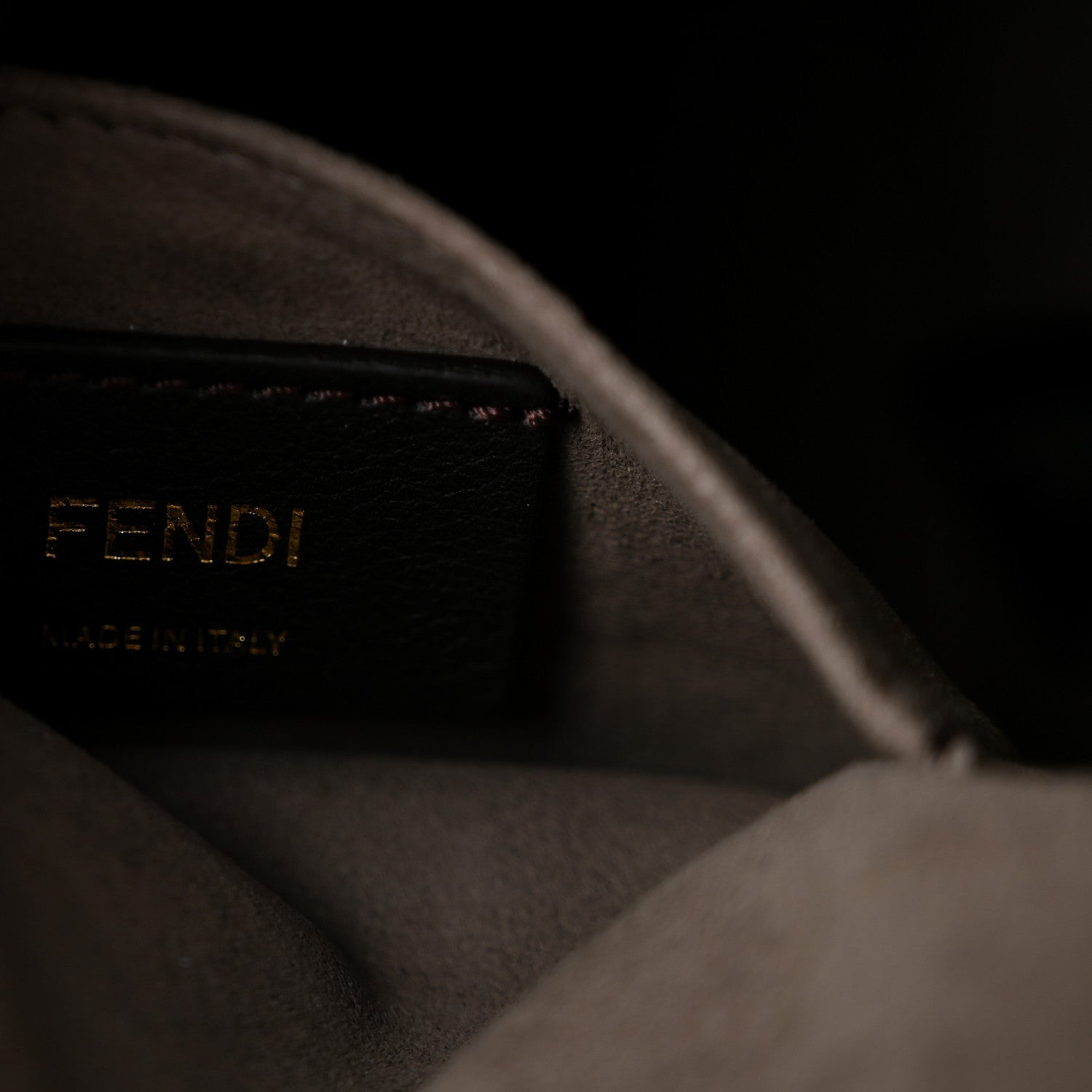 Fendi Vitello Grace F is Fendi Bi-Color FF 1974 Embossed Grande Mon Tresor Bucket Bag Maya Black Fragola 6 of 10