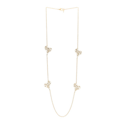 Roberto Coin 18K Yellow Gold Enamel Bollicine Heart Station Necklace 3 of 4