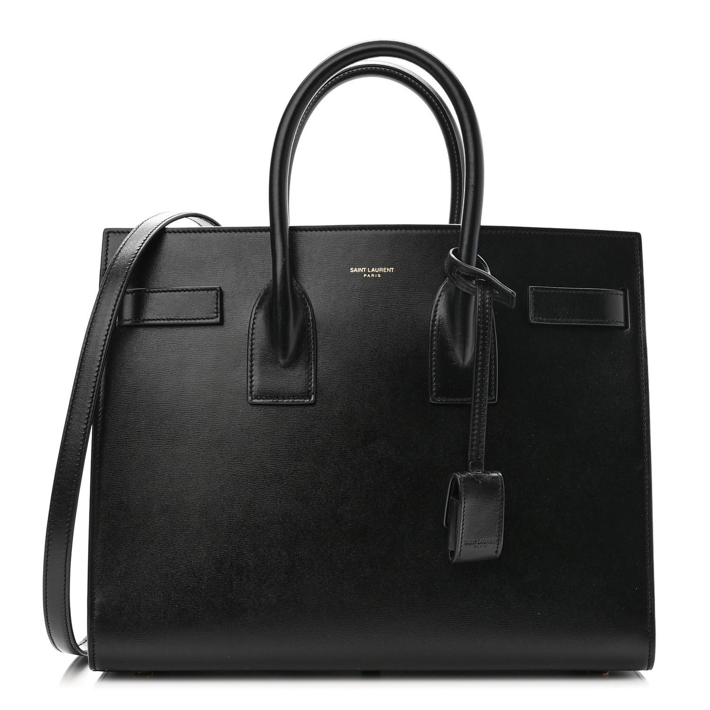 Calfskin Small Sac De Jour Black