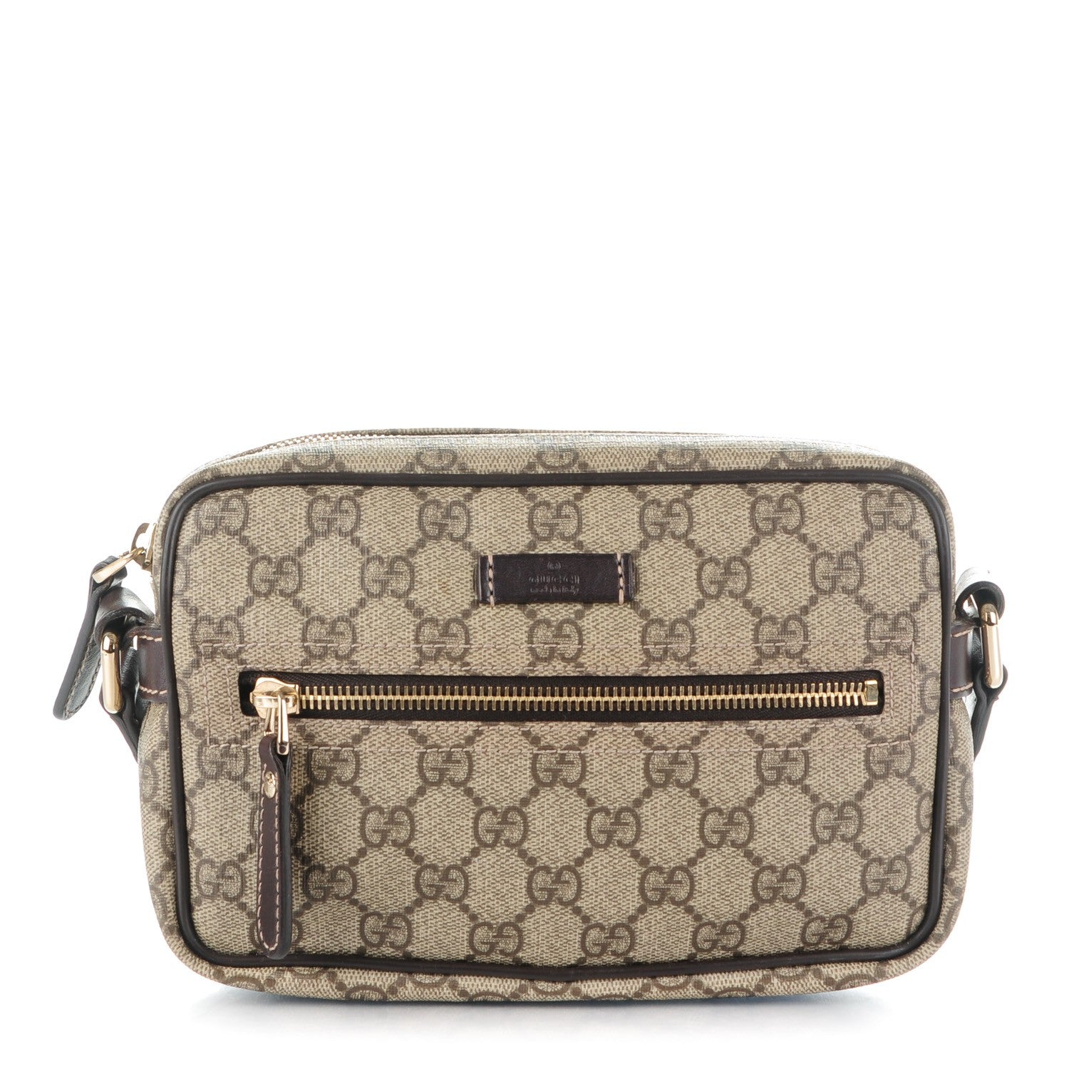 Gucci GG Plus Monogram Small Shoulder Bag Dark Brown 1 of 7