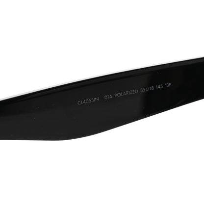 Celine Acetate Polarized Oversized Sunglasses CL4055IN Black 6 of 8