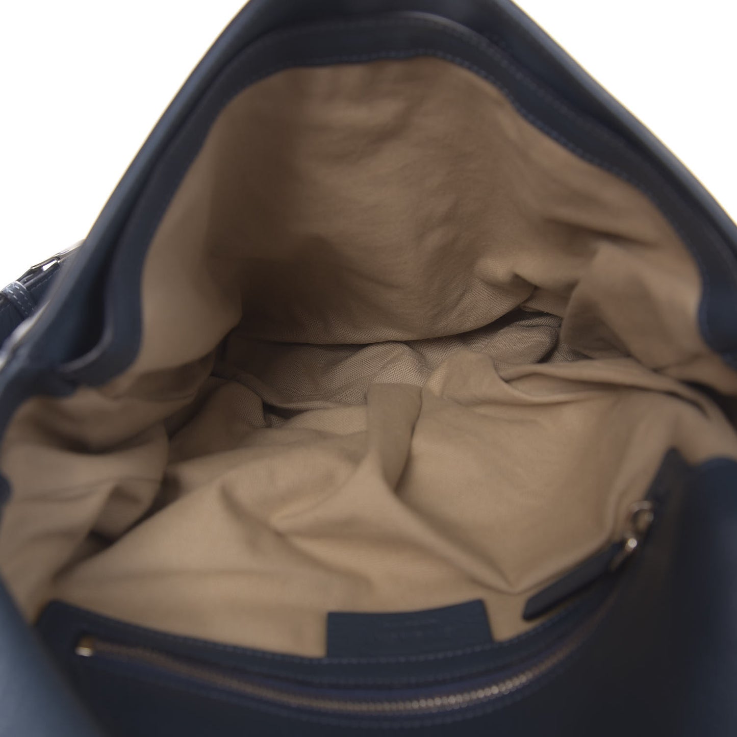Grained Calfskin Medium Pandora Pure Flap Bag Blue Mineral