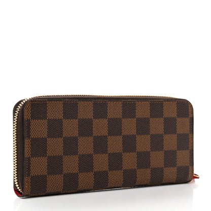 Louis Vuitton Damier Ebene Clemence Wallet Cherry 3 of 6
