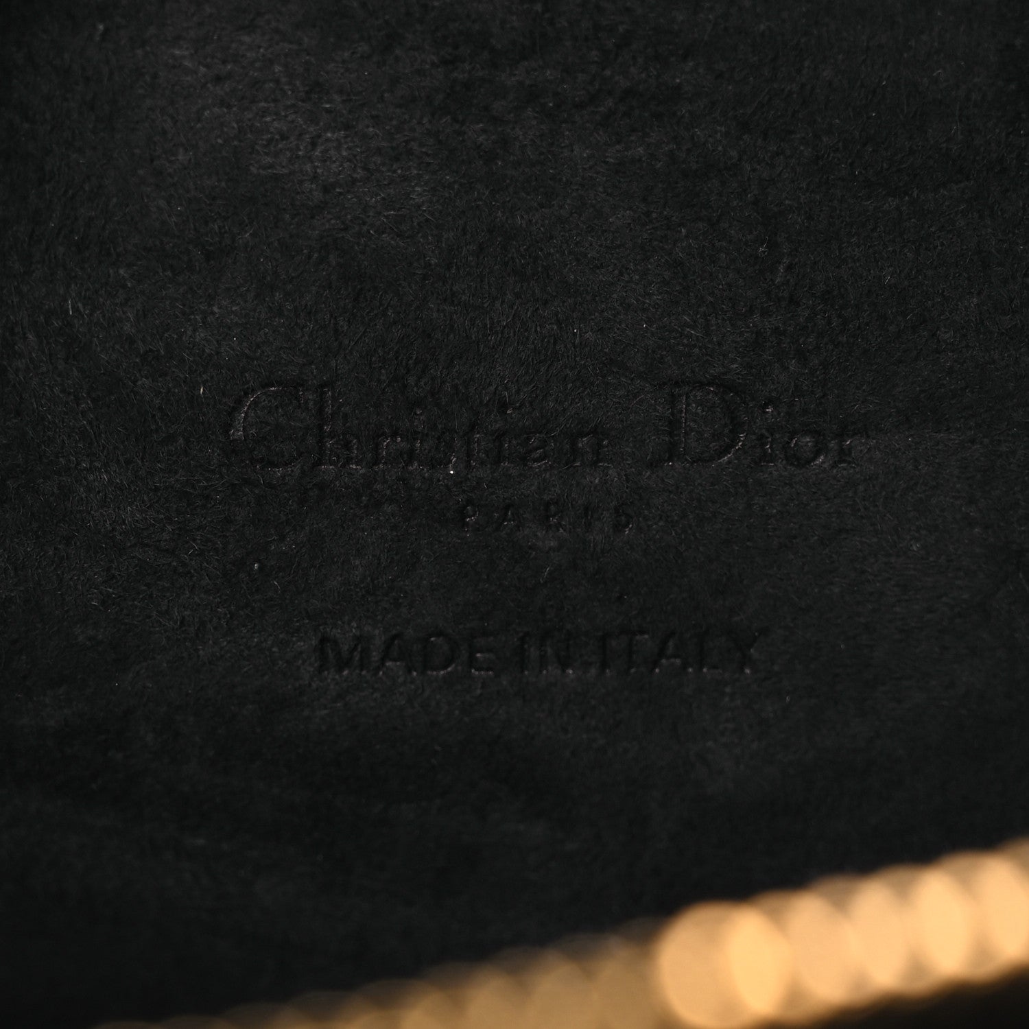 Christian Dior Grained Calfskin Caro Double Pouch Black 6 of 11