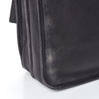 Prada Saffiano Cuir Double Handle Tote Baltico 11 of 22