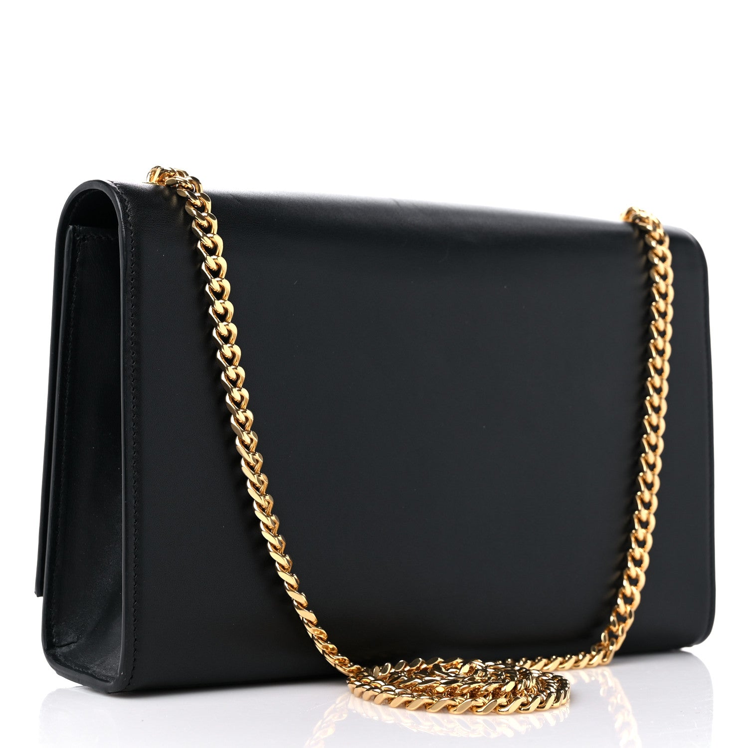 Saint Laurent Smooth Calfskin Medium Classic Monogram Kate Tassel Satchel Black 3 of 10