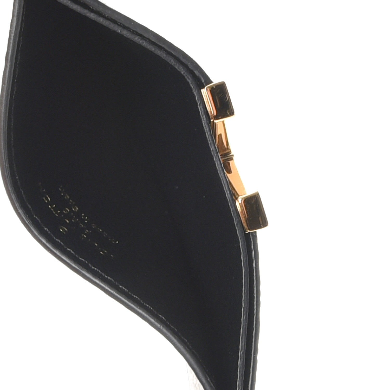 Louis Vuitton Monogram Calfskin Kimono Card Holder Black 5 of 7