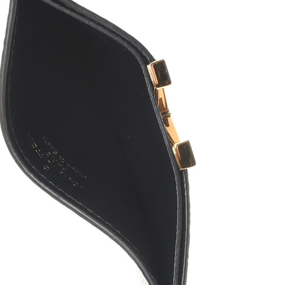 Louis Vuitton Monogram Calfskin Kimono Card Holder Black 5 of 7