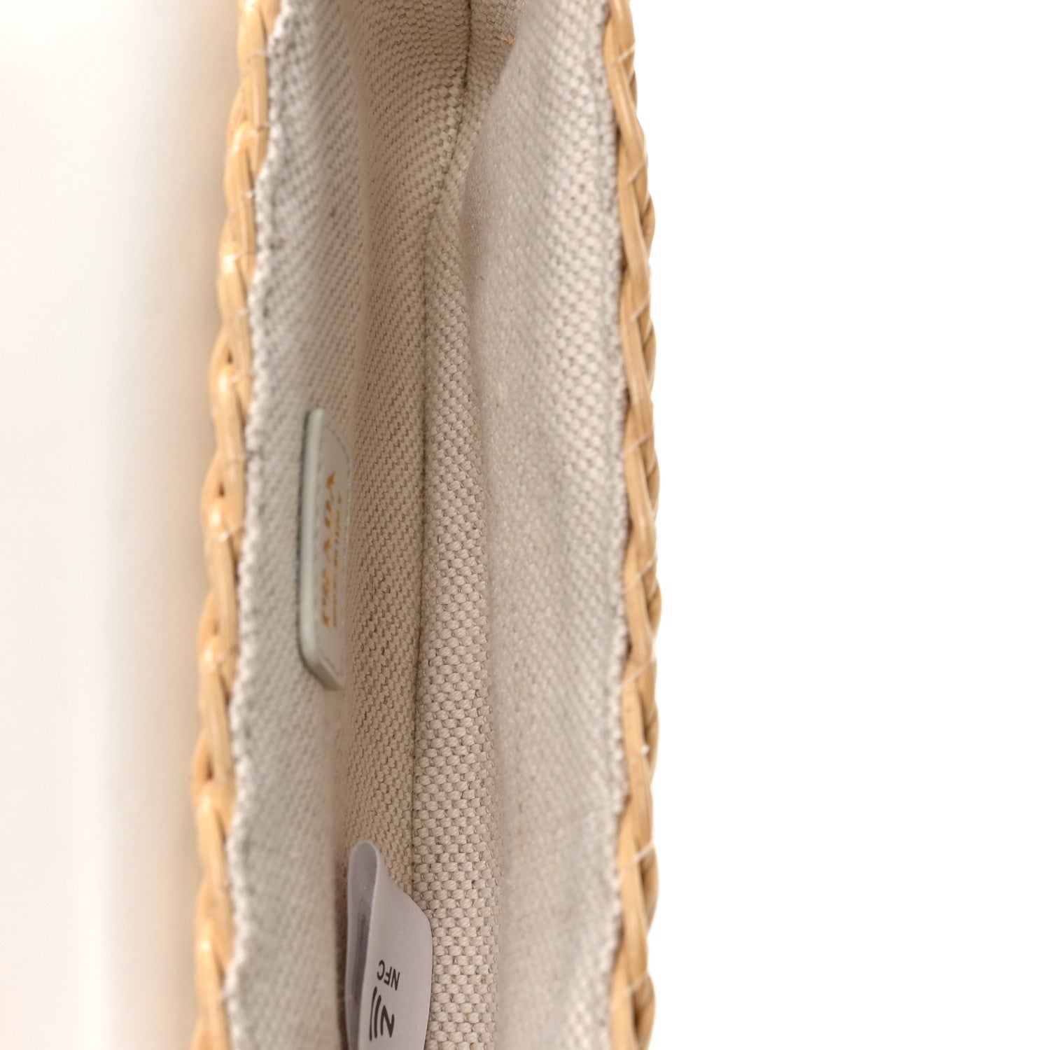 Prada Midollino City Calfskin Mini Bag Naturale White 5 of 11