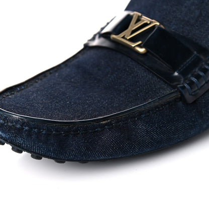 Louis Vuitton Denim Mens Hockenheim Moccasin Loafers 8.5 Marine 15 of 21