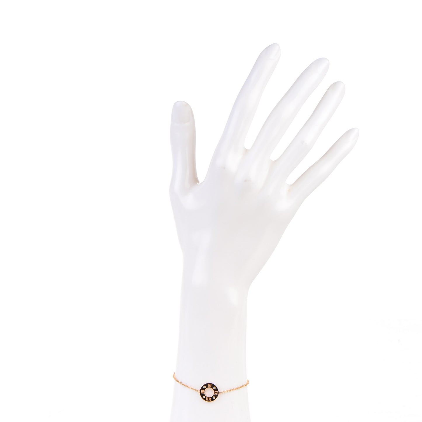 18K Rose Gold Diamond Atlas Pierced Bracelet