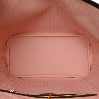 Louis Vuitton Damier Ebene Neo Neverfull MM Rose Ballerine 6 of 10