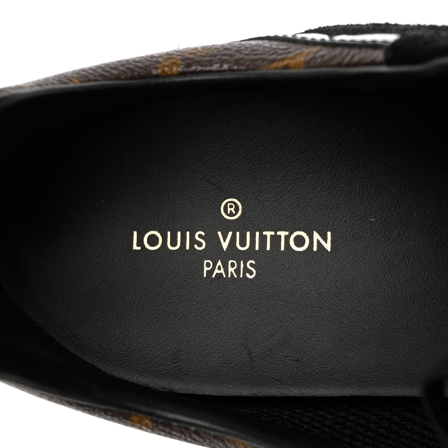 Louis Vuitton Suede Monogram Run Away Sneakers 39 Black 7 of 10
