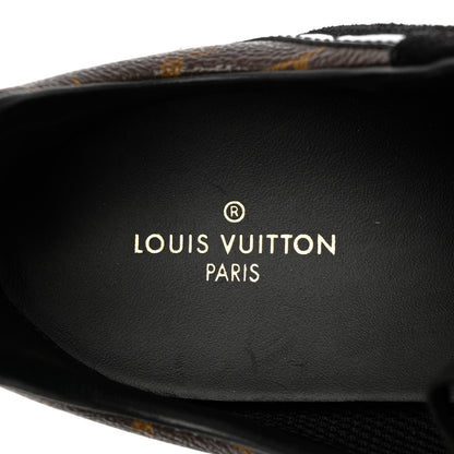 Louis Vuitton Suede Monogram Run Away Sneakers 39 Black 7 of 10
