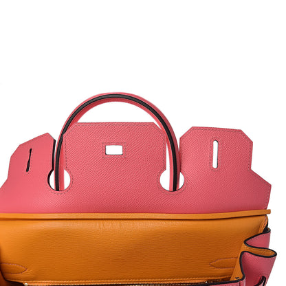 Hermes Epsom Horseshoe Birkin 30 Rose Azalee Jaune D'or 14 of 33
