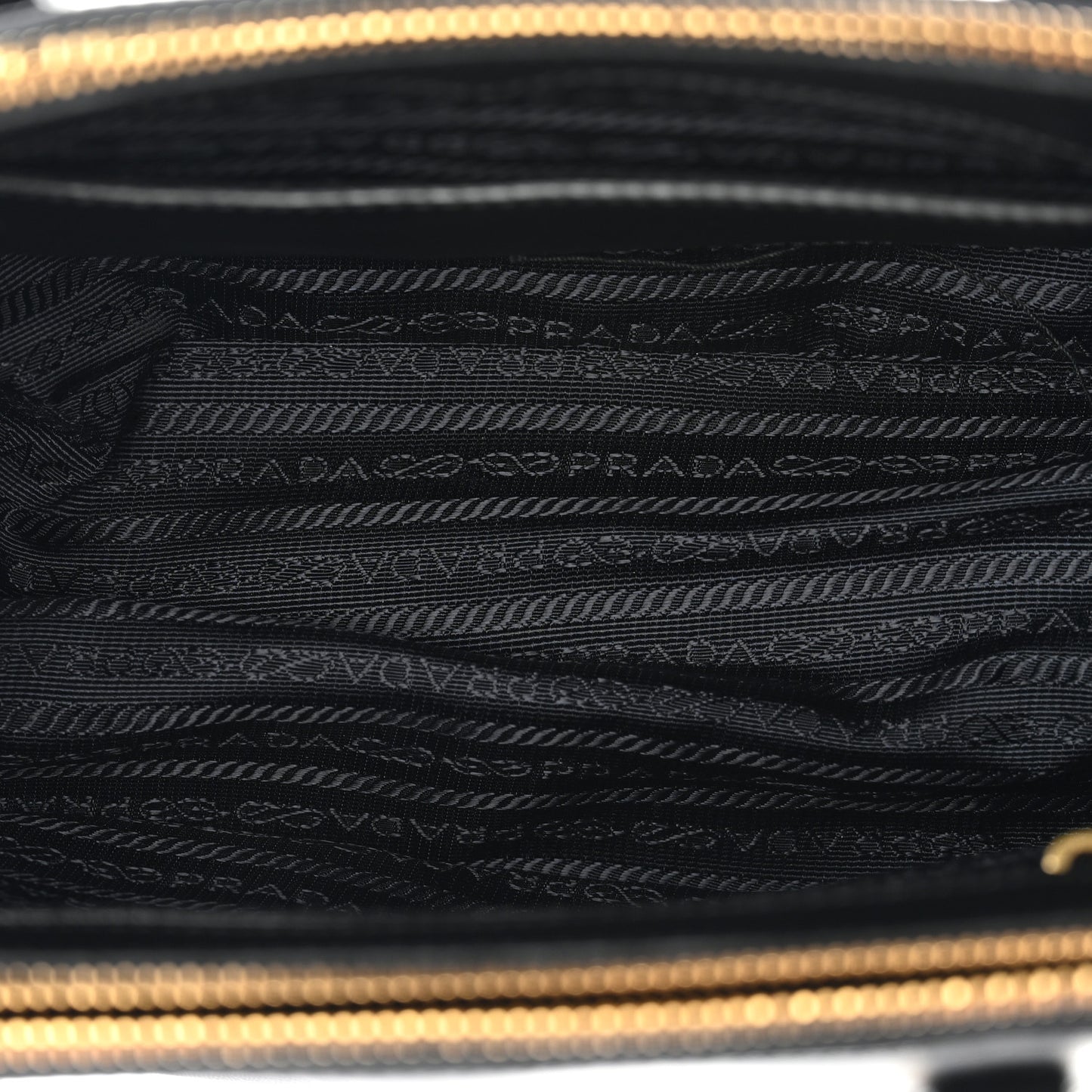 Saffiano Small Galleria Double Zip Tote Black