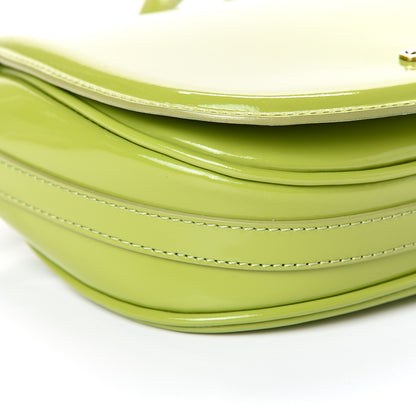Burberry Patent Small Leigh Crossbody Bag Lemon Green 10 of 12