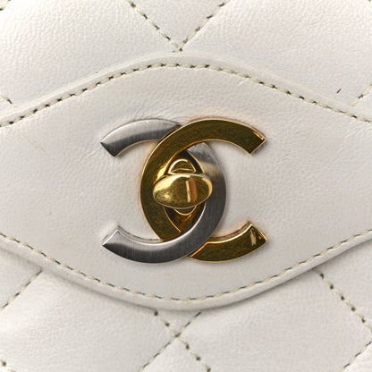 Chanel Lambskin Quilted Small Flap White 12 of 17