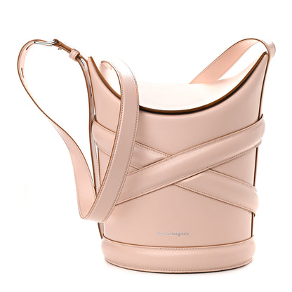Alexander McQueen Calfskin Mini Curve Bucket Bag Nude 1 of 11