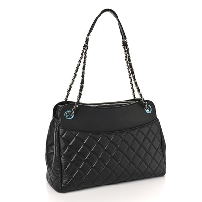 Chanel Lambskin Quilted Chanel 7 Tote Black 3 of 9
