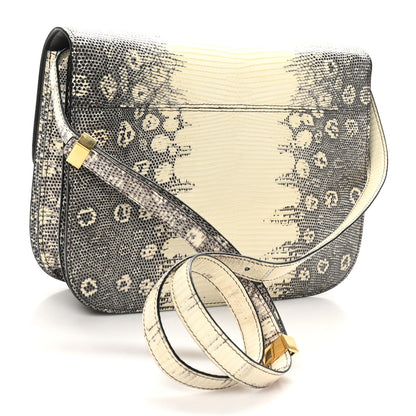 Celine Lizard Medium Classic Box Flap Bag Natural 3 of 9