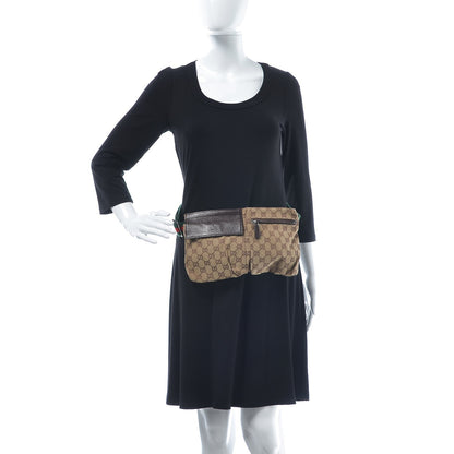 Gucci Monogram Web Belt Bag Dark Brown 2 of 11