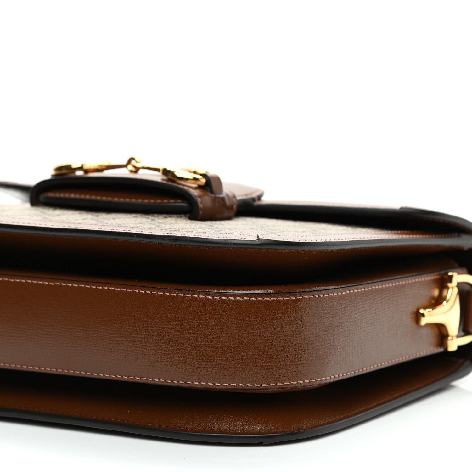 Gucci GG Supreme Monogram Horsebit 1955 Shoulder Bag Beige Brown Sugar 9 of 9