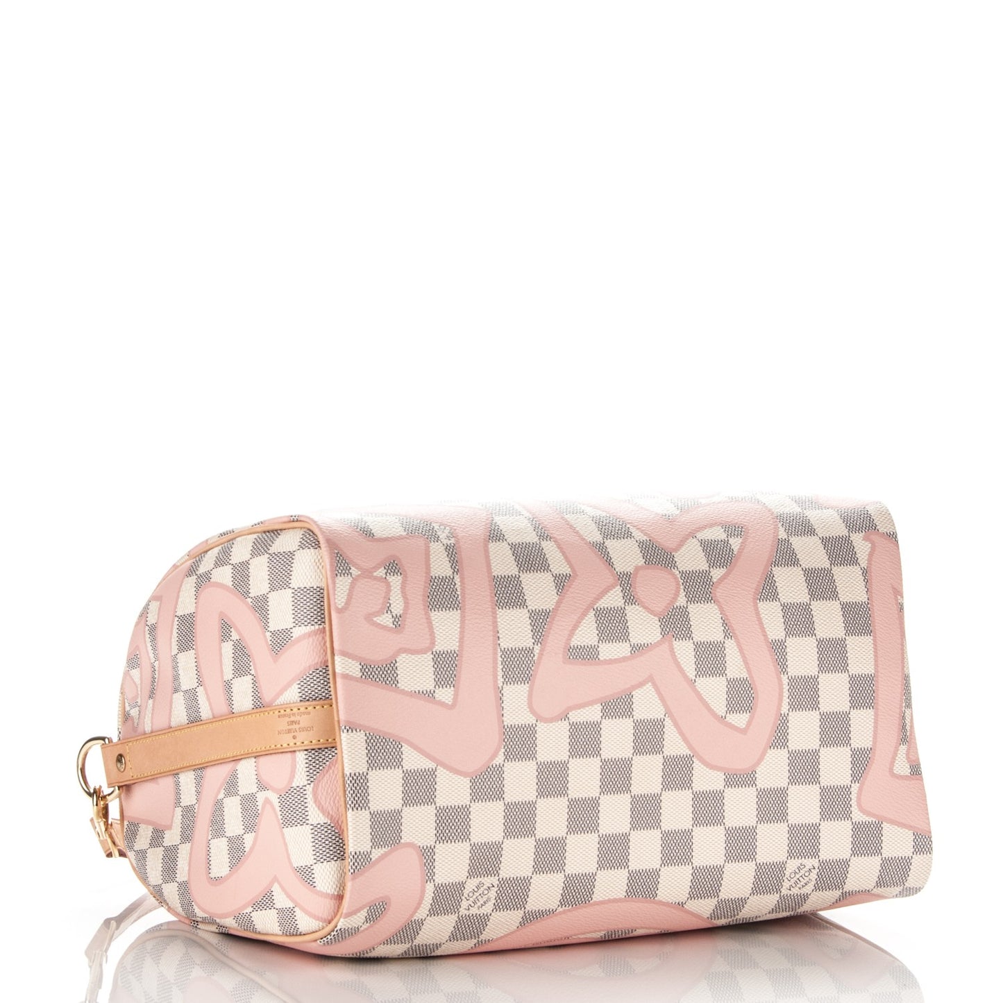 Damier Azur Tahitienne Speedy Bandouliere 30 Rose Ballerine
