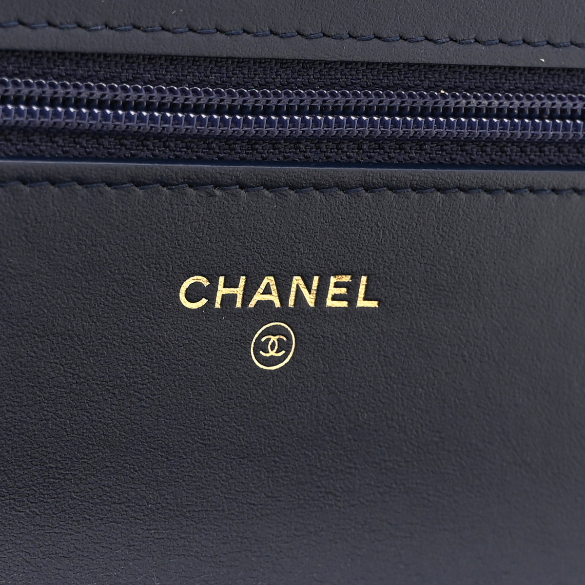 Chanel Denim Quilted Chanel 19 Wallet On Chain WOC Blue 6 of 11