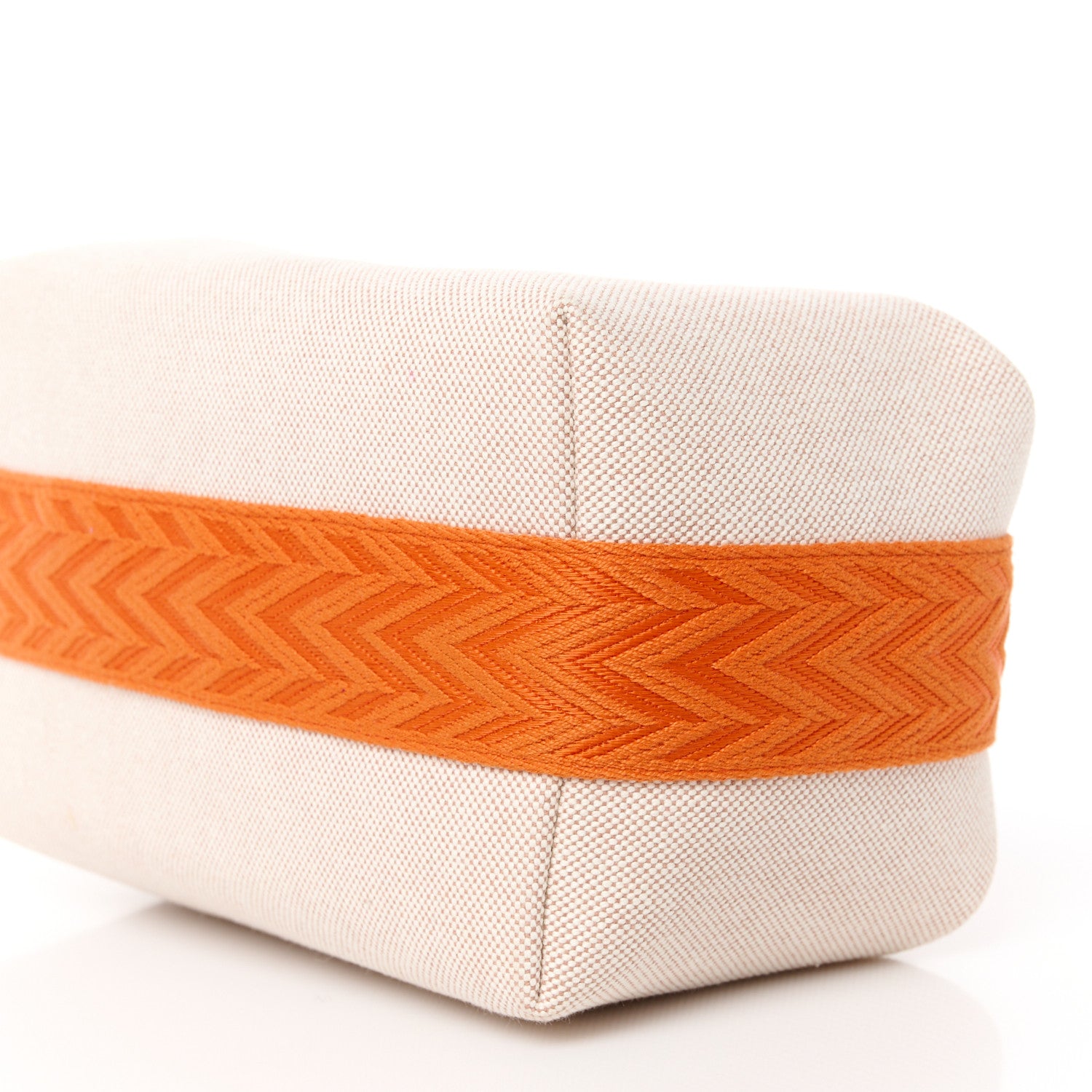 Hermes Canvas Small Bride-A-Brac Pouch Natural Orange 10 of 10