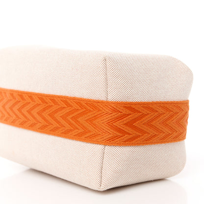 Hermes Canvas Small Bride-A-Brac Pouch Natural Orange 10 of 10