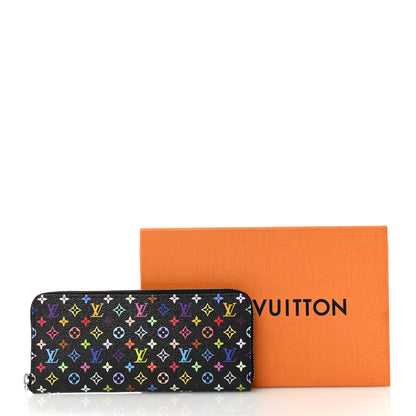 Louis Vuitton LV X TM Monogram Multicolor Clemence Wallet Black 8 of 8