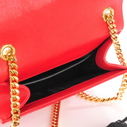 Saint Laurent SAINT LAUREN Monogram Calfskin Medium Star Print Tassle Chain Shoulder Bag 5 of 8
