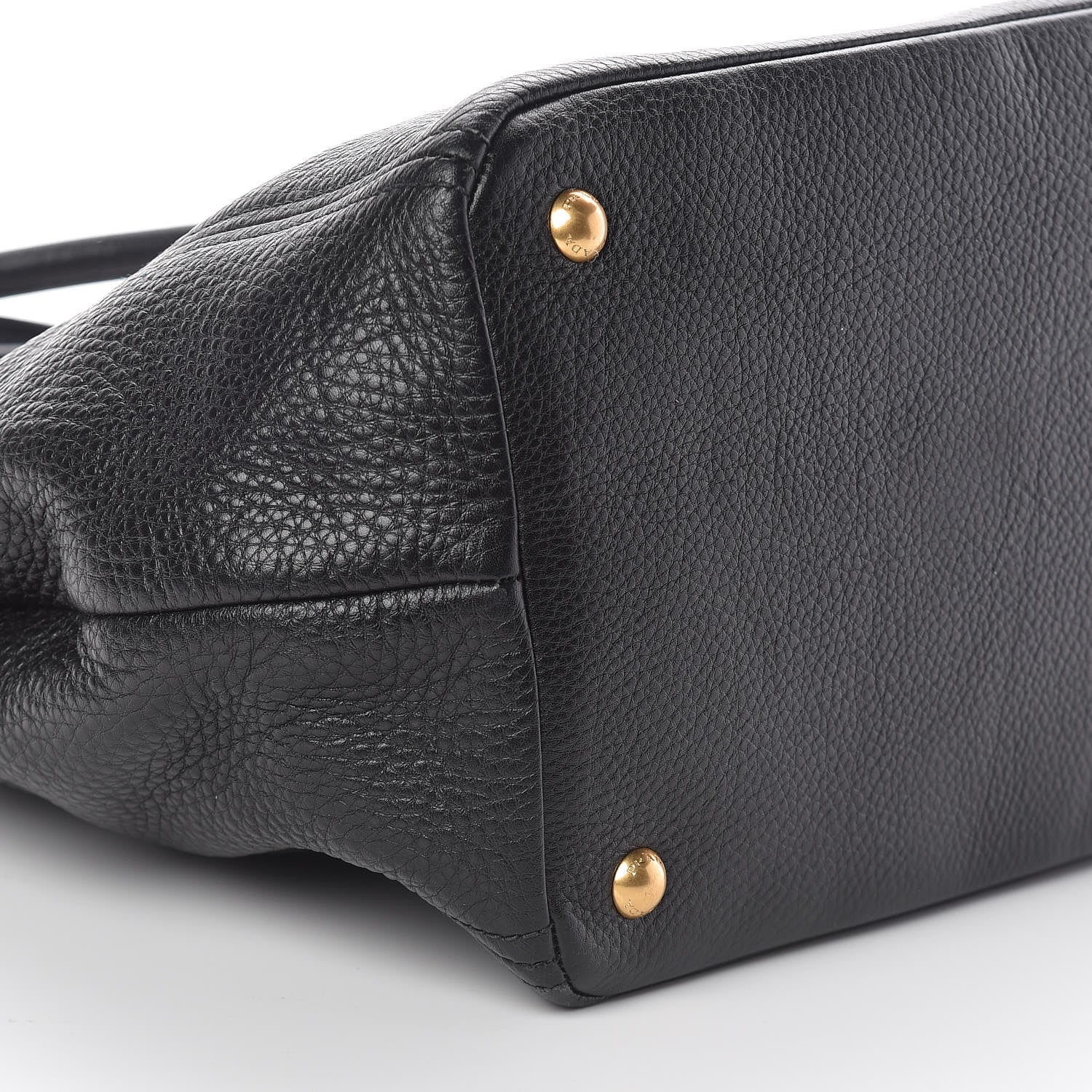 Prada Vitello Daino Tote Black 8 of 9